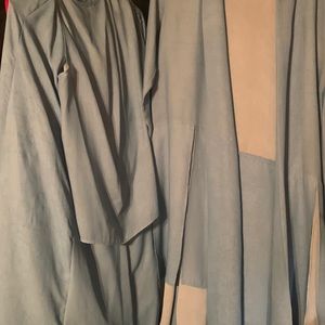 Three piece blue suit